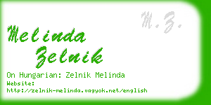 melinda zelnik business card